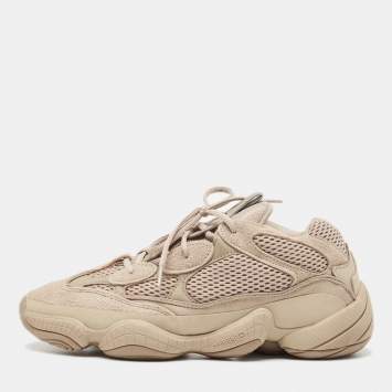 مملوكة مسبقًا Yeezy x Adidas Beige Mesh and Suede 500 Taupe Light Sneakers Size 44