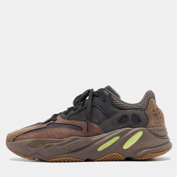 Pre Owned Yeezy x Adidas Multicolor Suede and Mesh Boost 700 Mauve Sneakers Size 42 2/3