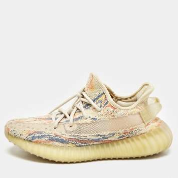 Yeezy x Adidas Multicolor Knit Fabric Boost 350 V2 MX Oat Sneakers Size 40 2/3