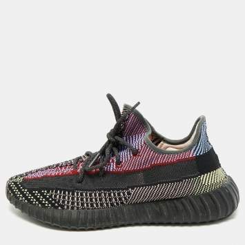Yeezy x Adidas Multicolor Knit Fabric Boost 350 V2 Yecheil (Non-Reflective) Sneakers Size 46 2/3