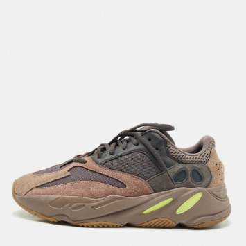 Yeezy x Adidas Multicolor Suede and Mesh Boost 700 Mauve Sneakers Size 44