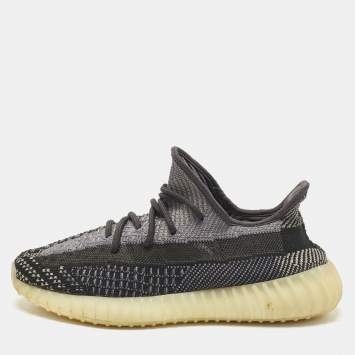 حذاء رياضي ييزي x أديداس بوست 350 V2 كاربون قماش تريكو أسود/أزرق مقاس 44