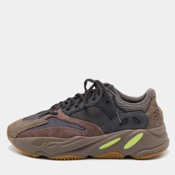 Pre Owned Yeezy x Adidas Multicolor Suede and Mesh Boost 700 Mauve Sneakers Size 40 2/3