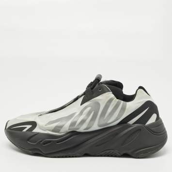 Pre Owned Yeezy x Adidas Off White/Black Nylon Boost 700 MNVN Low Top Sneakers Size 38