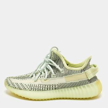 مملوكة مسبقًا Yeezy x Adidas Boost 350 V2 Yeezreel (Non Reflective) Size 37 1/3 Green Knit Fabric Sneakers