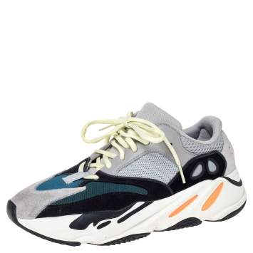 Pre Owned Yeezy x Adidas Multicolor Mix Media Boost 700 Wave Runner Sneakers Size 41.5
