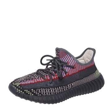 Pre Owned Yeezy x Adidas Multicolor Knit Fabric Boost 350 V2 Yecheil (Non-Reflective) Sneakers Size 40