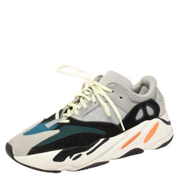 Pre Owned Yeezy x adidas Multicolor Mesh And Suede Boost 700 Wave Runner Sneakers Size 44