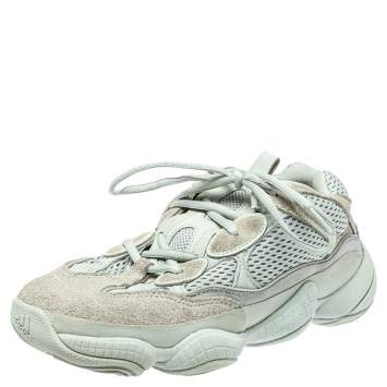 Pre Owned Yeezy x Adidas Salt Mesh And Suede 500 Sneakers Size 38
