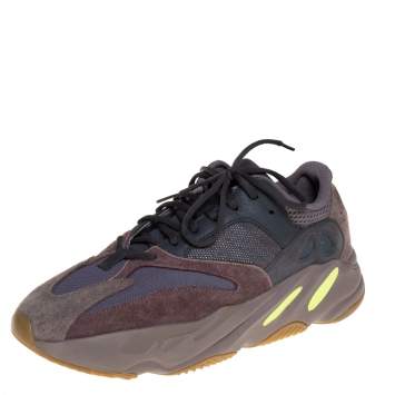 Pre Owned Yeezy x adidas Multicolor Mix Media Boost 700 Mauve Sneakers Size 46 2/3
