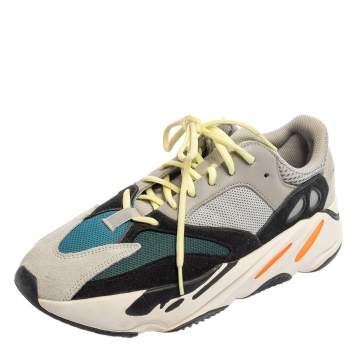 Pre Owned Yeezy x adidas Multicolor Mesh And Suede Boost 700 Wave Runner Sneakers Size 44 2/3