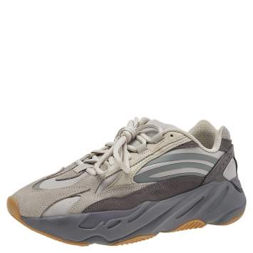 Pre Owned Yeezy x Adidas Grey Nylon And Suede Boost 700 V2 Tephra Sneakers Size 41 1/3