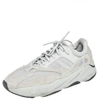Pre Owned Yeezy x adidas Grey/Green Mesh And Suede Boost 700 Salt Sneakers Size 46 2/3