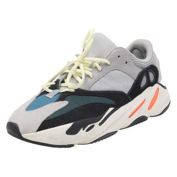 Pre Owned Yeezy x Adidas Multicolor Mesh, Leather, And Suede Boost 700 Wave Runner Sneakers Size 44 2/3