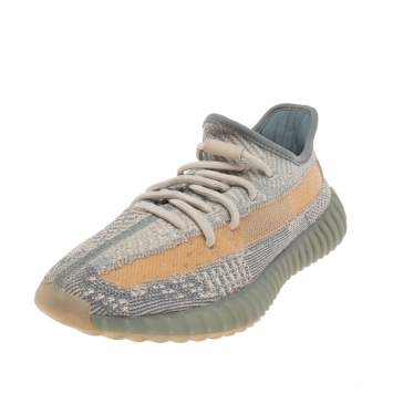 Pre Owned Yeezy x Adidas Blue Fabric Knit Boost 350 V2 Israfil Sneakers Size 37 1/3