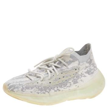 Pre Owned Yeezy x Adidas Multicolor Knit Fabric Boost 380 Alien Sneakers Size 42