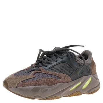 Pre Owned Yeezy x adidas Multicolor Suede/Leather and Mesh Boost 700 V2 Geode Sneakers Size 38 2/3