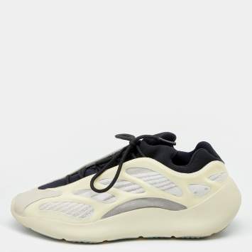 Pre Owned Yeezy x Adidas Cream Knit Fabric And Polyurethane 700 V3 Alvah Low Top Sneakers Size 46 2/3