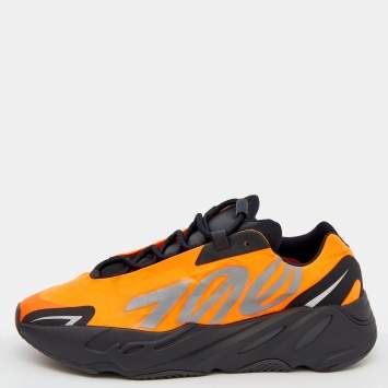 Pre Owned Yeezy x adidas Orange/Black Neoprene Boost 700 MNVN Sneakers Size 46 2/3