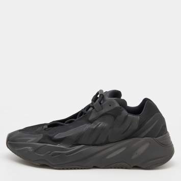 Pre Owned Yeezy x Adidas Black Nylon and Rubber Boost 700 MNVN Sneakers Size 46 2/3