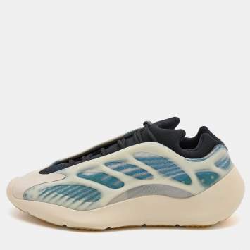 Pre Owned Yeezy x adidas Multicolor Fabric and Rubber Boost 700 Kyanite Sneakers Size 47 1/3