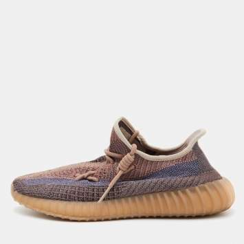 Pre Owned Yeezy x Adidas Multicolor Fabric Knit Boost 350 V2 Fade Sneakers Size 43 1/3