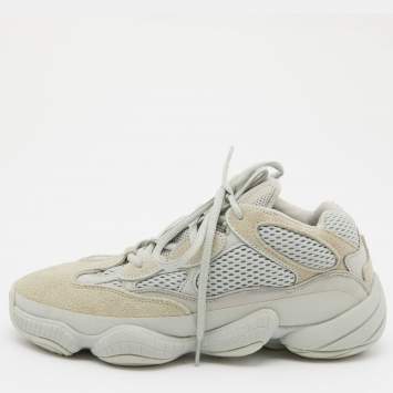 مملوكة مسبقًا Yeezy x Adidas Mint Mesh,Leather and Suede 500 Salt Sneakers Size 39 1/3