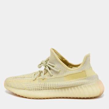 Pre Owned Yeezy x Adidas Two Tone Knit Fabric Boost 350 V2 Antlia Sneakers Size 44