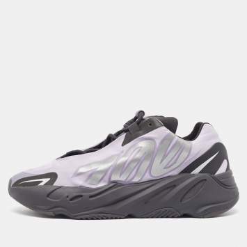 Pre Owned Yeezy x Adidas Black/Lavender Nylon Boost 700 MNVN Geode Sneakers Size 42 2/3