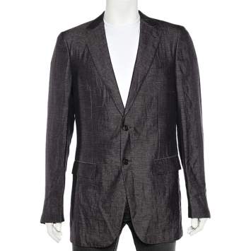 Pre Owned  Ermenegildo Zegna Purple Wool Blazer L