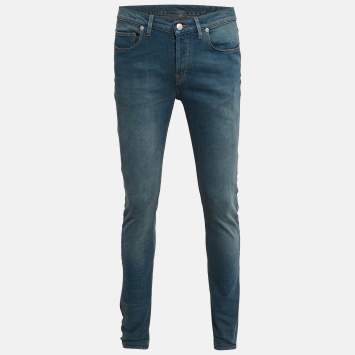 Pre Owned Zadig & Voltaire Blue Brushed Denim David Jeans L Waist 32.5"