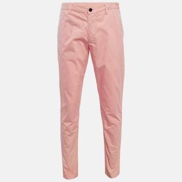 Pre Owned Zadig & Voltaire Pink Cotton Patrick Chino Trousers M