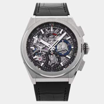Pre Owned Zenith Defy El Primero 21 95.9000.9004/78.R582 Automatic Skeleton Titanium Men’s Wristwatch 44 mm