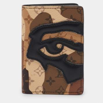 Pre Owned Louis Vuitton x KidSuper Monogram Portrait Canvas Pocket Organizer