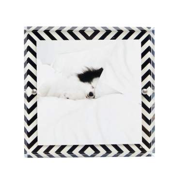 Pre Owned Alexandra von Furstenberg Monochrome Snap Picture Frame 5"x5"