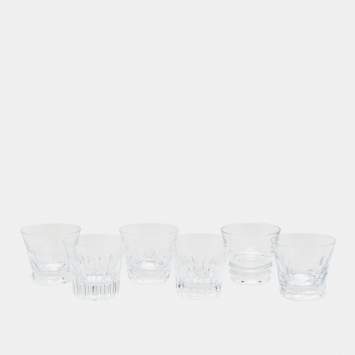 Pre Owned Baccarat Clear Crystal Everyday Glasses Set of 6