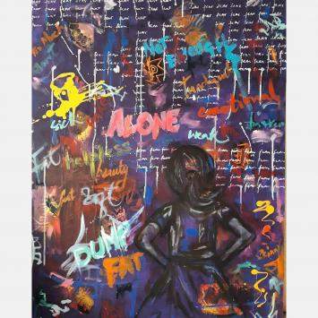 Pre Owned The Fearless One (I) by Batool Jafri, Pakistan, 2020, (100 x 70)
