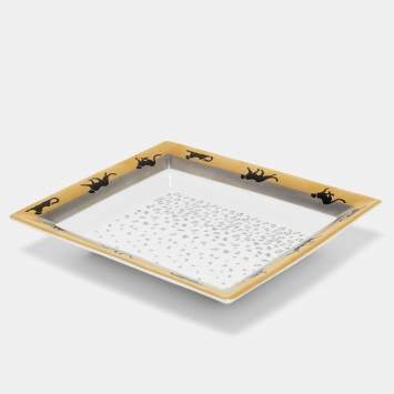 Pre Owned Cartier Panthere Porcelain Trinket Tray