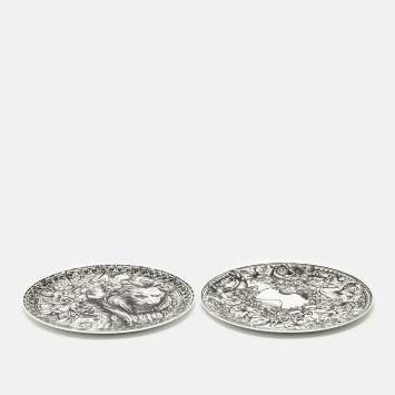 Pre Owned Dior Black/White Constellation Dinner Plates 