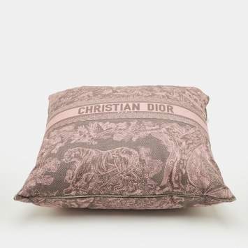 مملوكة مسبقًا Dior Pink Riviera Toile de Jouy Square Pillow