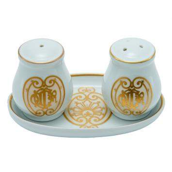 Pre Owned Dior Porcelain Salt & Pepper Shaker Set