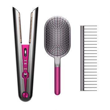 Pre Owned Dyson Corrale™ Straightener With Styling Set, Black Nickel/Fuchsia, Special Gift Edition (Available for UAE Customers Only)