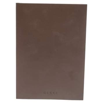 Pre Owned Gucci Dark Brown Notebook and Pencil