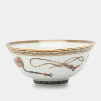 Pre Owned Hermès Porcelain Cheval d'Orient Rice Bowl