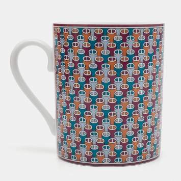 Pre Owned Hermès Porcelain Tie Set Mug