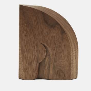Pre Owned Hermès Alezan Bookend Naturel Walnut Wood