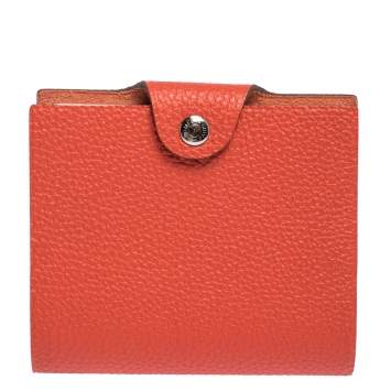 Pre Owned Hermes Capucine Togo Leather Ulysse Mini Notebook