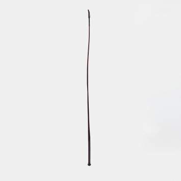 Pre Owned Hermes Iris Chevre Leather And Hackberry Wood Kelly Caleche Dressage Stick
