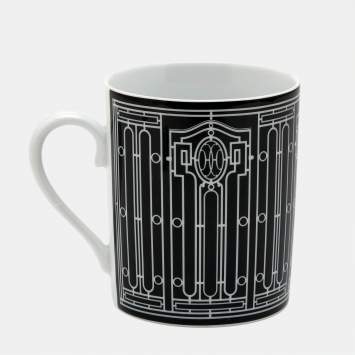 Pre Owned Hermès Black Porcelain H Deco Mug