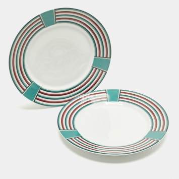 مملوكة مسبقًا Hermès Attelage Or Plates Set of 2